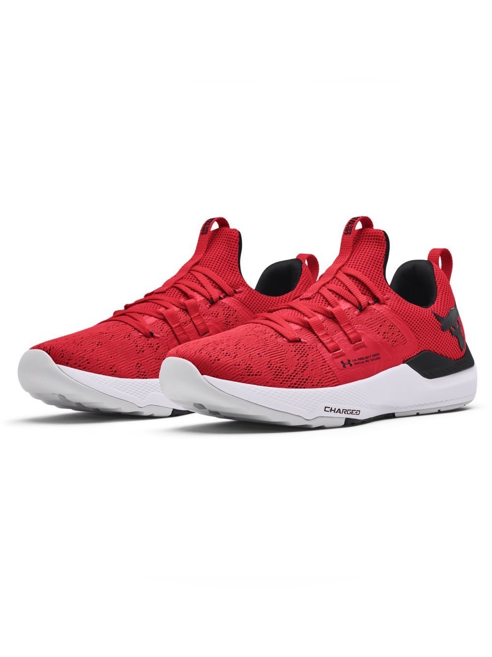 UNDER ARMOUR UA Project Rock BSR Red & Black Men's Charged Athletic Shoes